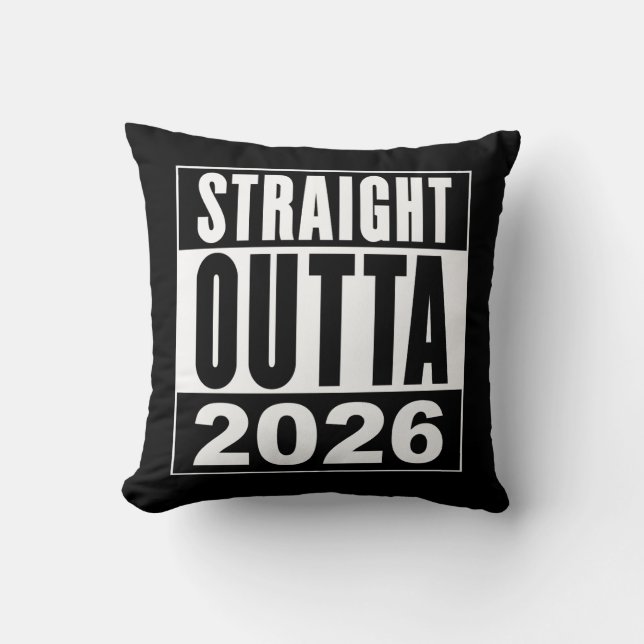 Coussin Tout droit sorti de 2026 (Recto)