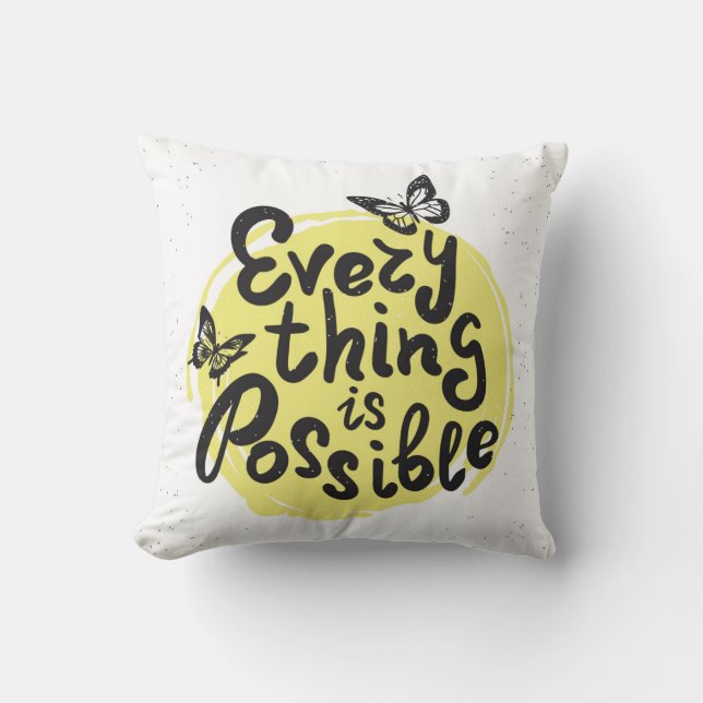 Coussin Tout est possible (Recto)