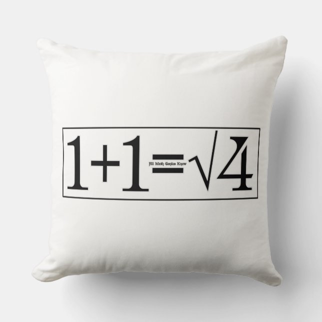 Coussin Tout le génie des maths (Recto)