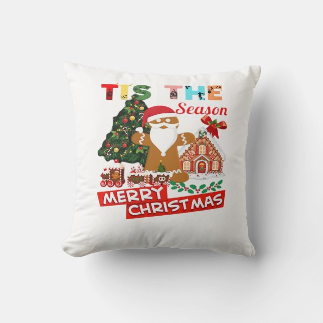 Coussin Tout le monde aime un Père Noël à Noël (Recto)