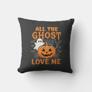 Coussin Tout les fantômes m'aiment Halloween Design_1