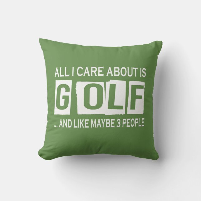 Coussin Tout soin d'I est environ golf (Recto)