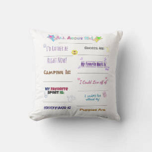 Coussin Tout sur moi Customisez-le