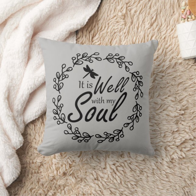 Coussin Tout Va Bien Pour Mon Âme  (Couverture)