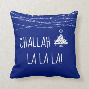 Coussin Toute couleur Challah La La La Christmas Hanoukka