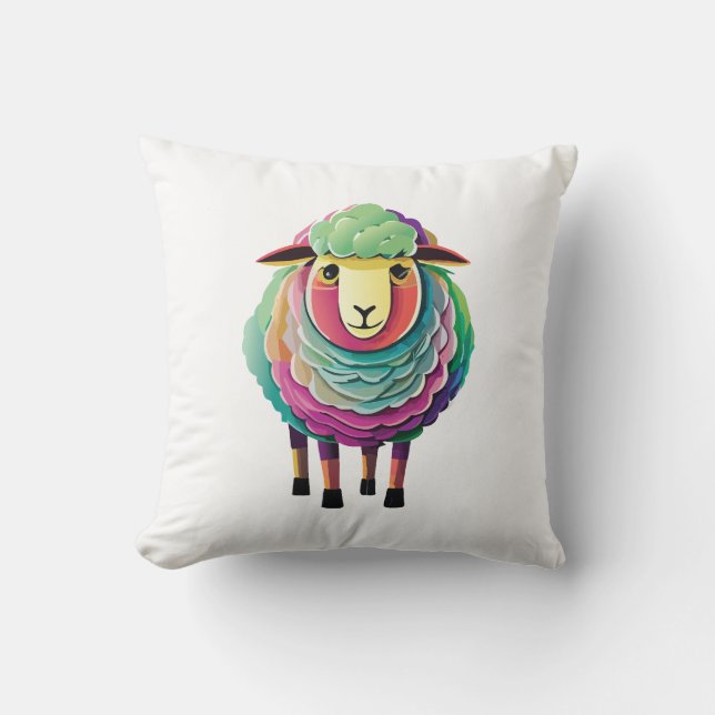 Coussin Toute la laine et une largeur de triage (Recto)