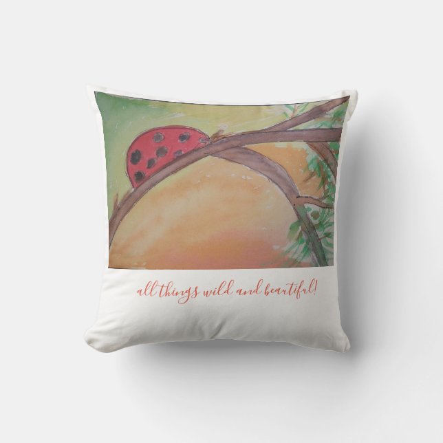 Coussin toutes les choses lumineuses et belles (Recto)