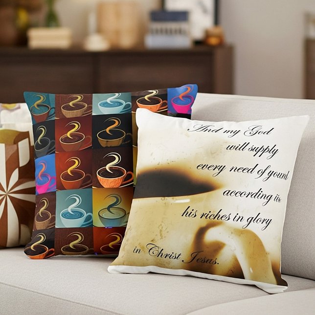 Coussin toutes nos besoins (café) (Créateur téléchargé)