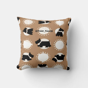 Coussin Toutou Brun