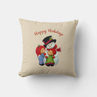 Coussin Touts de Noël mignons avec l'oreiller de Mme Snowm