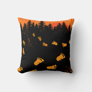 Coussin Traces Bigfoot Au Coucher Du Soleil
