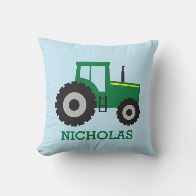 Coussin Tracteur agricole personnalisé Enfants Lancer Orei (Recto)