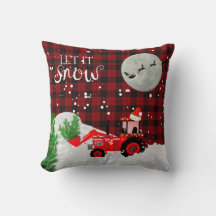 TRACTEUR ROUGE DE Noël Lumberjack Buffalo Plaid