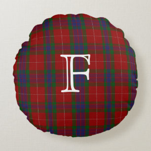 Coussin traditionnel de monogramme plat de tarte d
