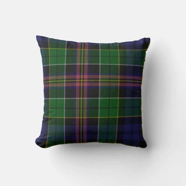 Coussin traditionnel de plaid de tartan d'Allison (Recto)