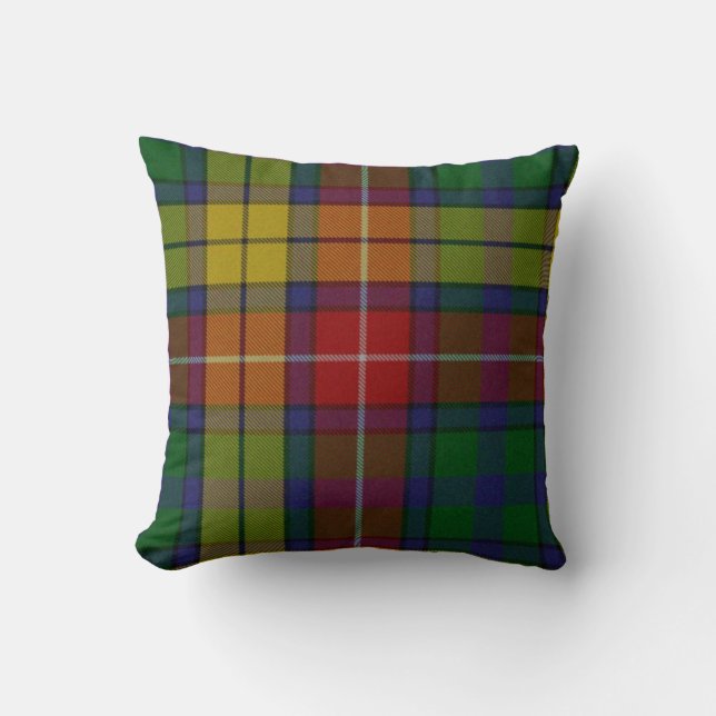 Coussin traditionnel de plaid de tartan de (Recto)