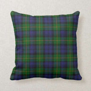Coussin traditionnel de plaid de tartan de Gordon