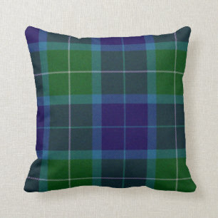 Coussin traditionnel de plaid de tartan de Wallace