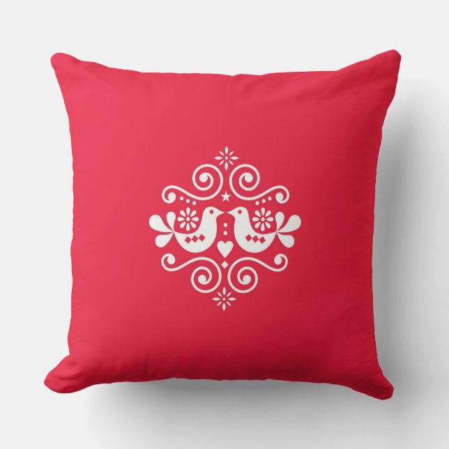 Coussin traditionnel d'ornement folklorique (Recto)