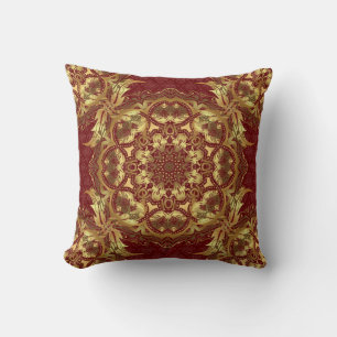 Coussin Traditionnel Orient ornament on a red background.