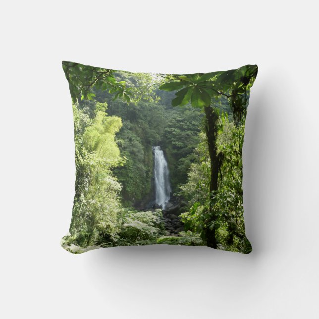 Coussin Trafalgar Falls Tropical Rainforest Photographie (Recto)
