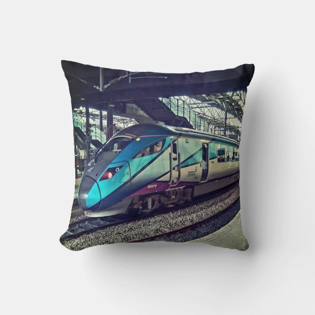 Coussin Train de Leeds (Recto)