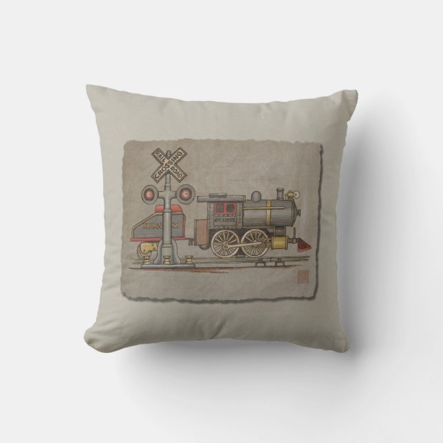 Coussin Train électrique de jouet (Recto)