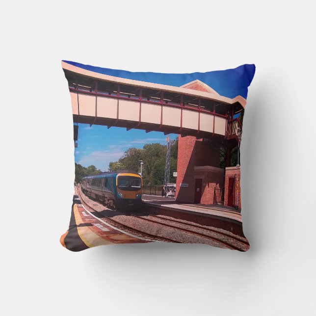 Coussin Train sous le pont (Recto)
