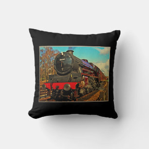 Coussin Train vintage de vapeur