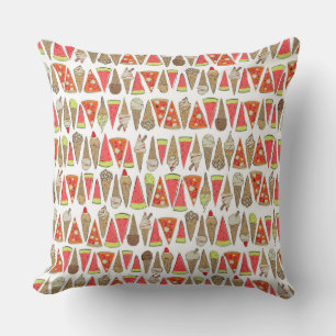 Coussin traite blanche