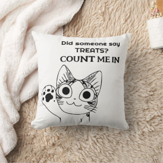 Coussin Traitements & Whiskers : Cat Throw Cat Personnalis