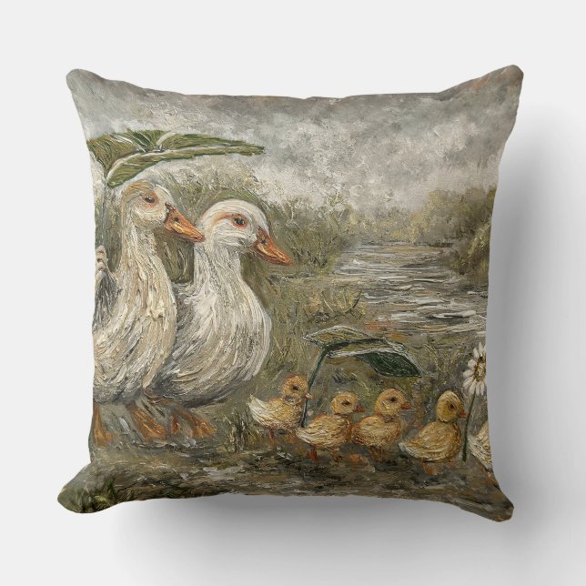 Coussin Trajet Matinal Maison de Campagne Fantaisiste Cana (Recto)