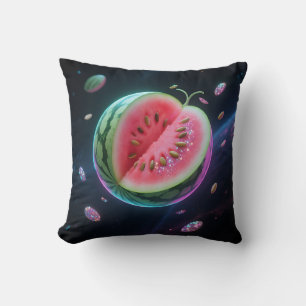 Coussin Tranche de pastèque cosmique