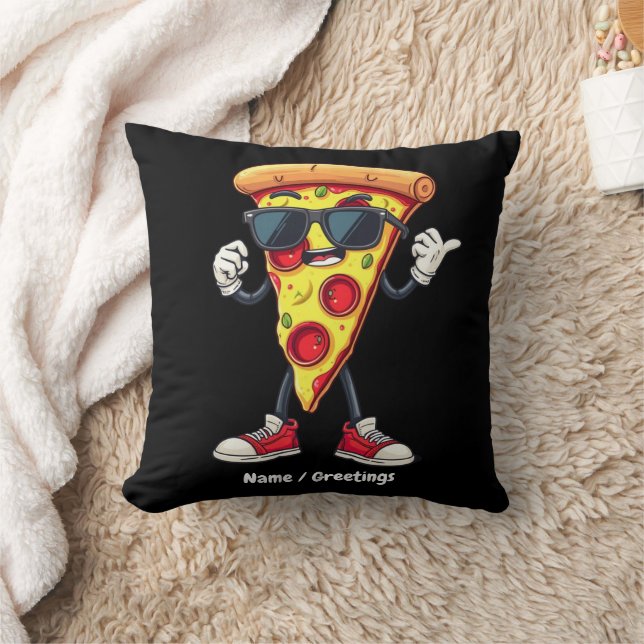 Coussin Tranche de Pizza Danseuse Un Design Délicieux et L (Couverture)