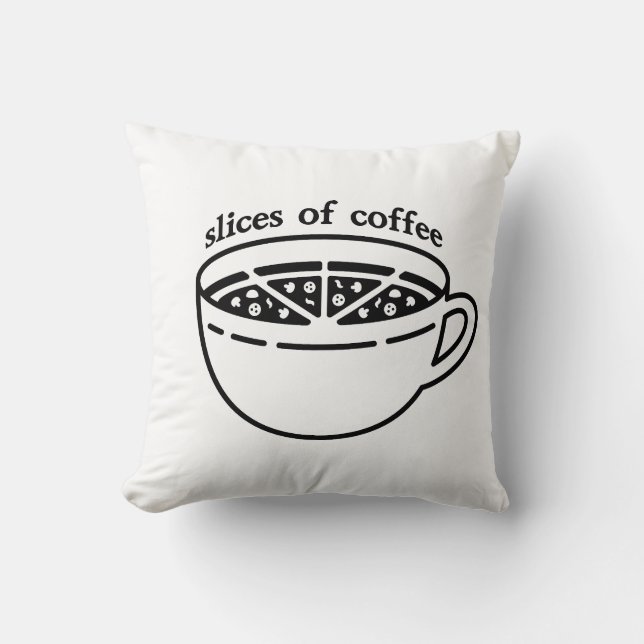 Coussin Tranches de café (Recto)
