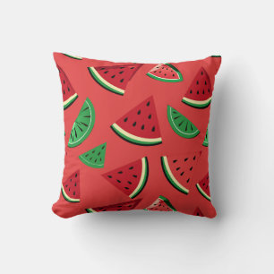 Coussin Tranches de pastèque et de citron vert