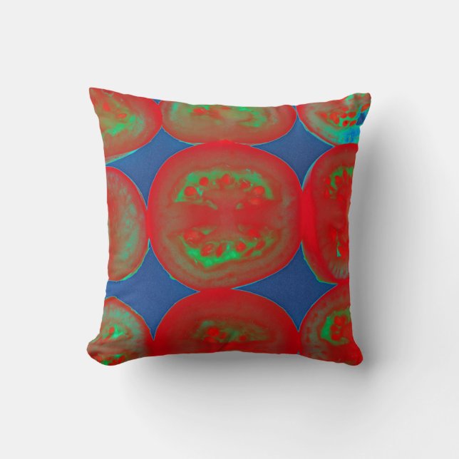 Coussin Tranches de tomates (Recto)