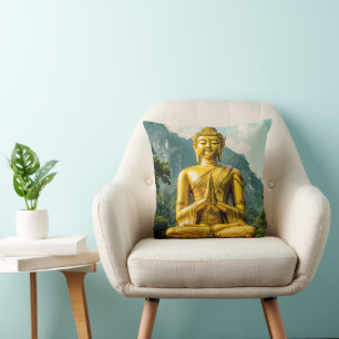 Coussin Tranquillité dorée