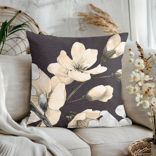Coussin Tranquillité texturée : Serenade de fleurs de ceri