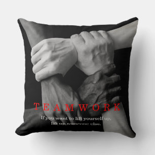 Coussin Travail D'Équipe Motivation Inspiration Citation M