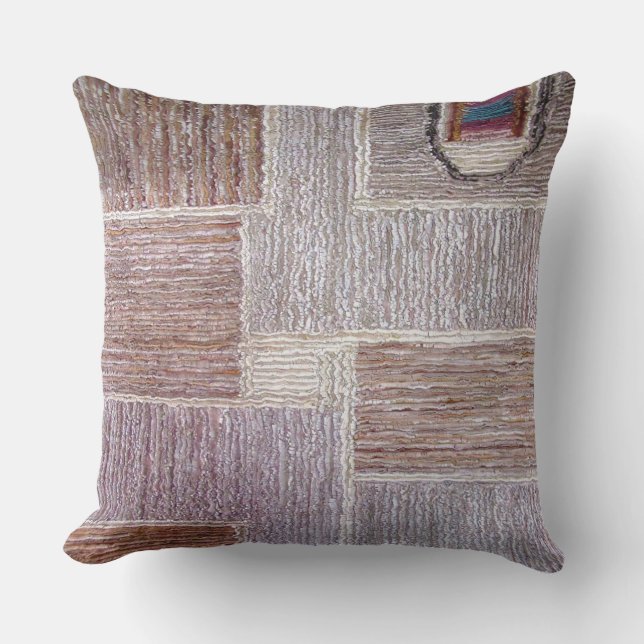 Coussin Travail original de tapis en cuir (Recto)