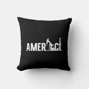 Coussin Travailleur du champ pétrolifère Amérique ouvrier