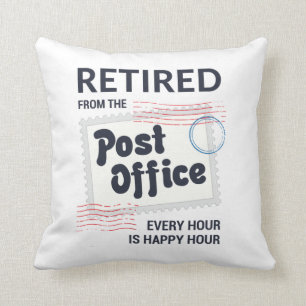 Coussin Travailleur postal à la retraite Retraite Facteur