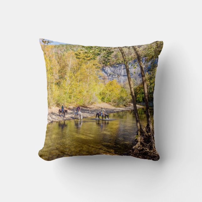 Coussin Traversée De La Rivière Buffalo (Recto)