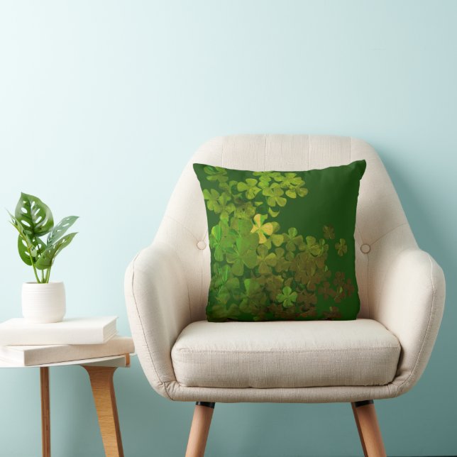 Coussin Trèfle de la Saint-Patrick (Chaise)