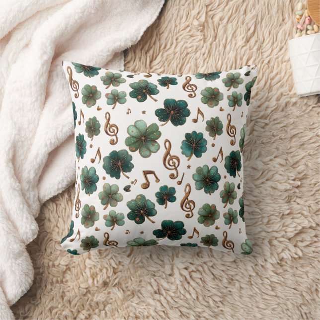Coussin Trèfle Musical de la Saint-Patrick (Couverture)