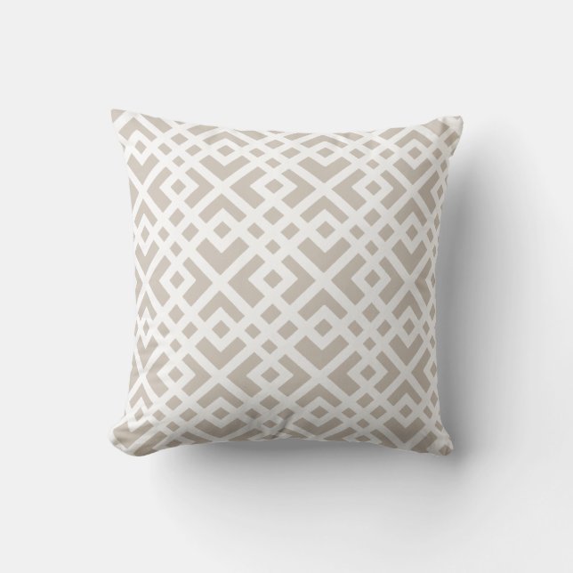 Coussin treillis avec couleur arrière - plan personnalisab (Recto)
