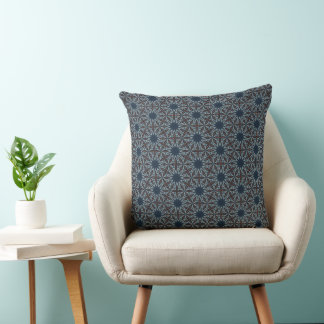Coussin Treillis Éclaté de Minuit