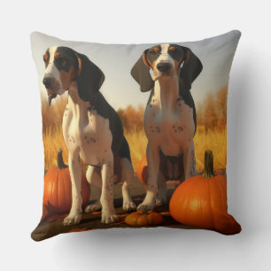 Coussin Trek Walker Coonhound Chiot Citrouille d'automne