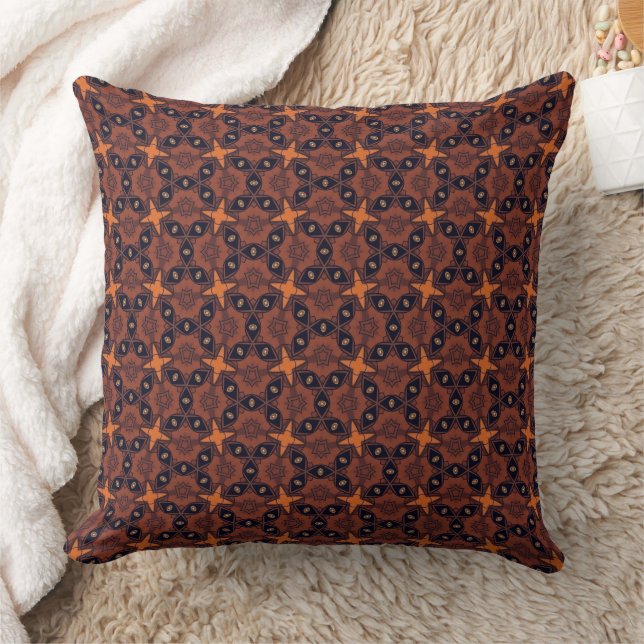 Coussin Trellis de la chute d'étoiles épicées (Couverture)